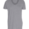 Basic T-shirt Deep Cut Lysegrå