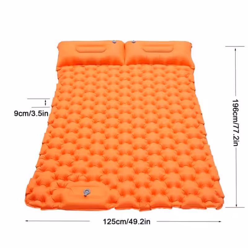 Berserkir Dobbelt Liggeunderlag - Orange