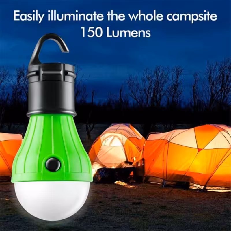 Led Teltlampe Med Klipskrog - Sort