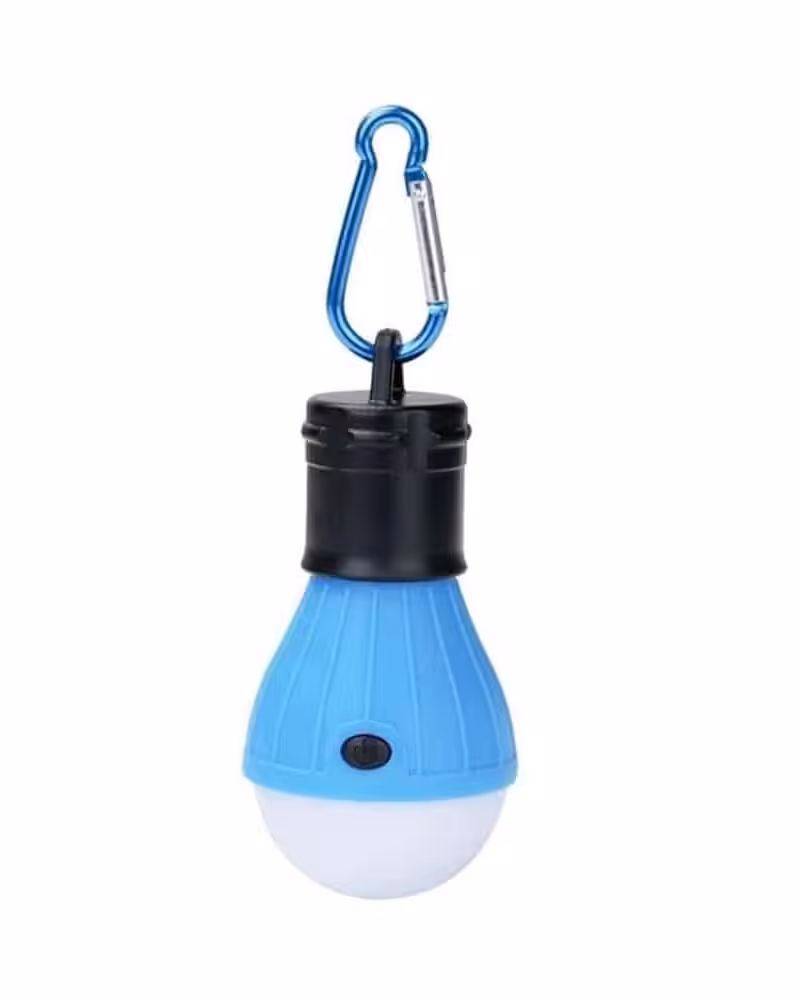Led Teltlampe Med Klipskrog - Blå