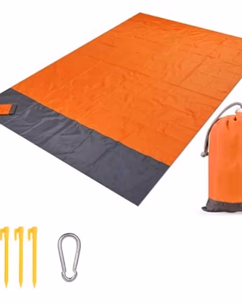 Strandtæppe 210x200 Cm - Orange